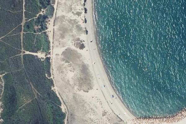 Embouchure du Bourdigoul, plage